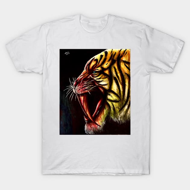 Sabertooth T-Shirt by Saquanarts